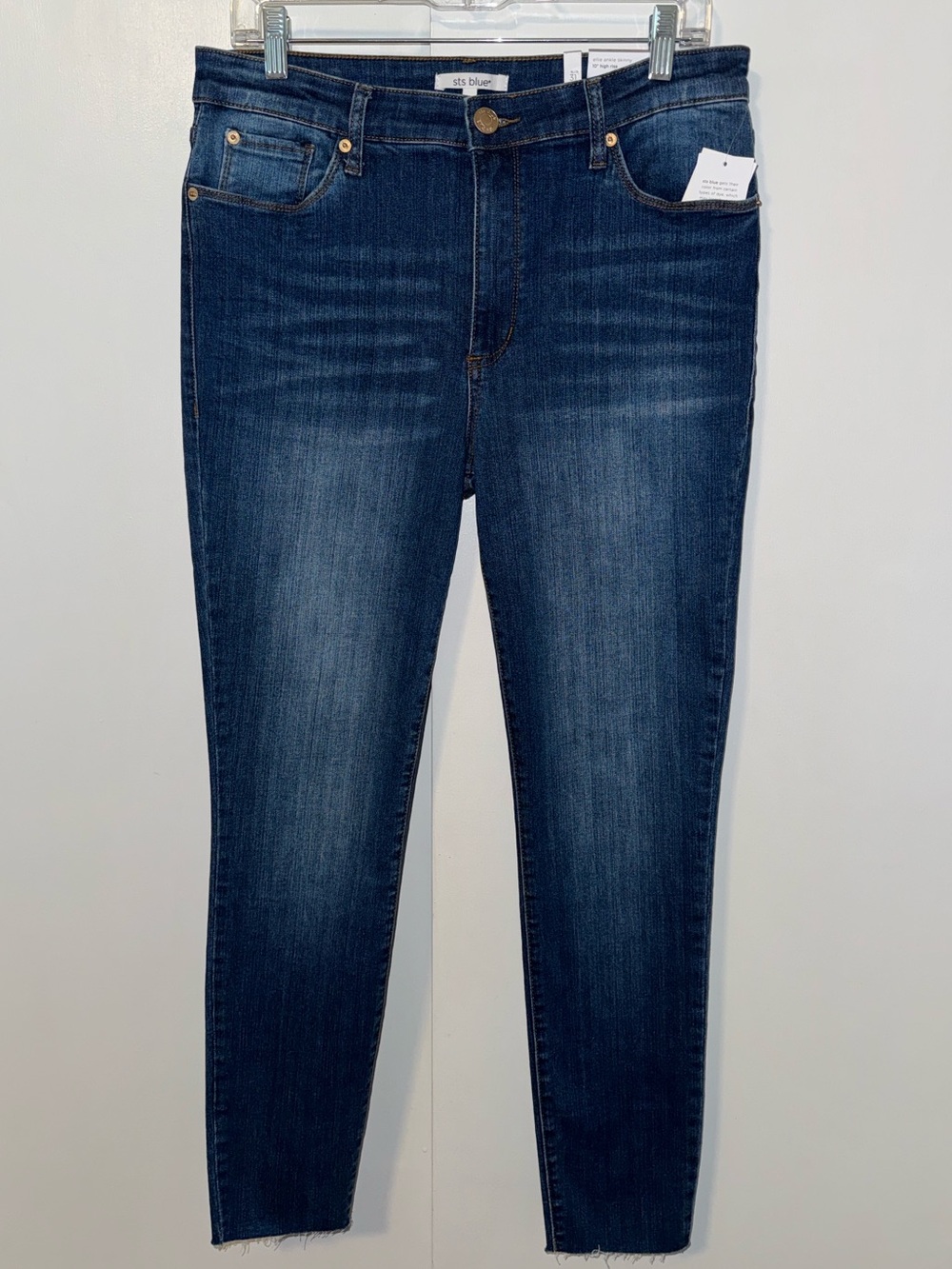 STS Blue Ellie Ankle Skinny Jeans Women’s Size 31 Raw Hem High Rise